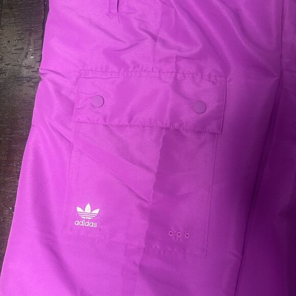 Adidas Originals Women's Essentials Woven Cargo Pants NWT Size S (Purple Burst) - Picture 11 of 16